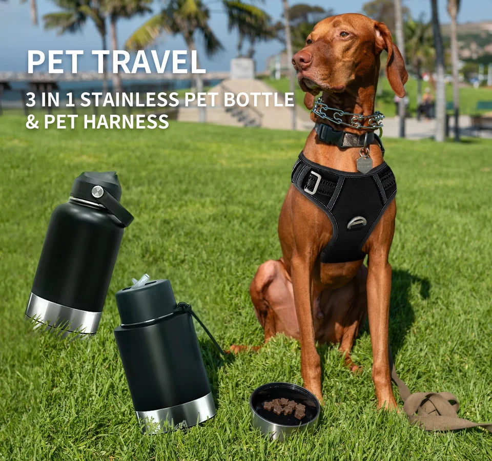 32Oz Portable 3 in 1 Pet Water Bottle