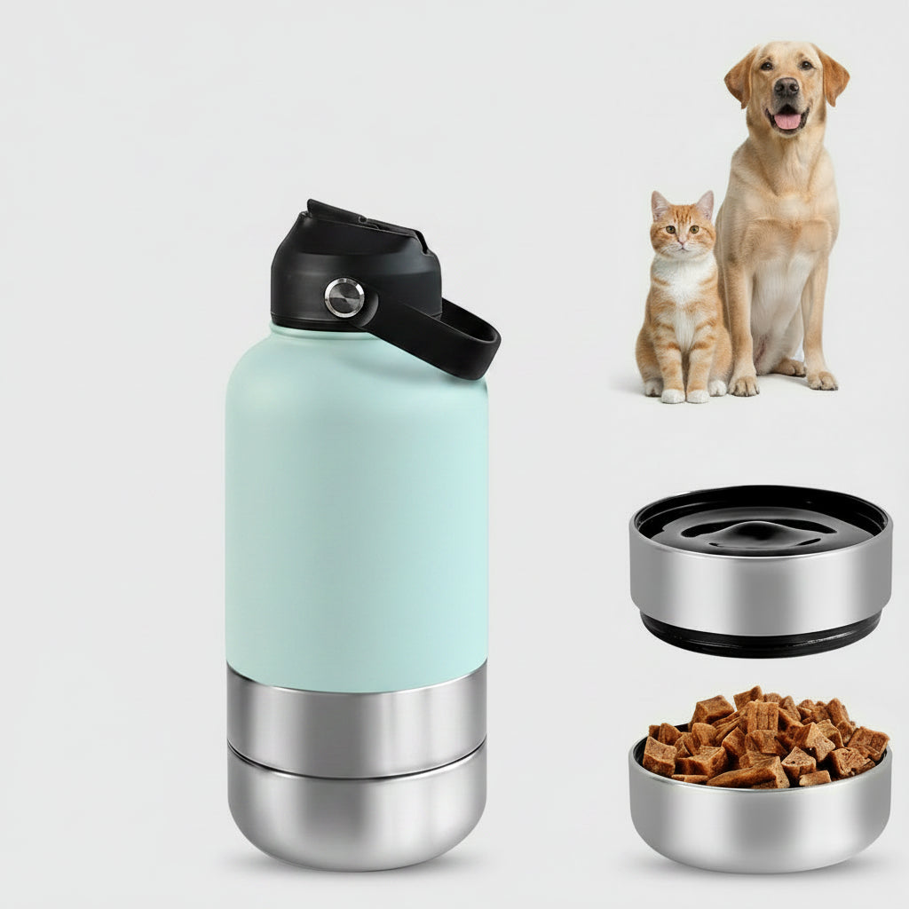 32Oz Portable 3 in 1 Pet Water Bottle