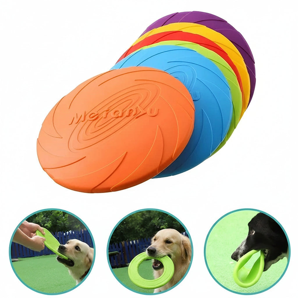 Dog Toys Silicone Flying Disc