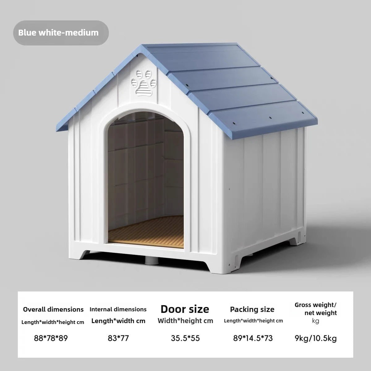 Dog House Outdoor Dogs Kennel Waterproof and Sun-proof