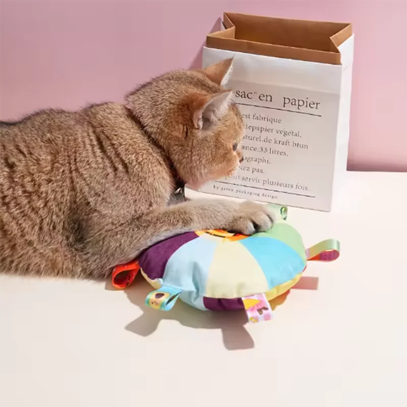 Hot dog sounding plush toy bell cartoon toy puppy small dog Teddy teeth grinding toy wear-resistant bite-resistant pet toy